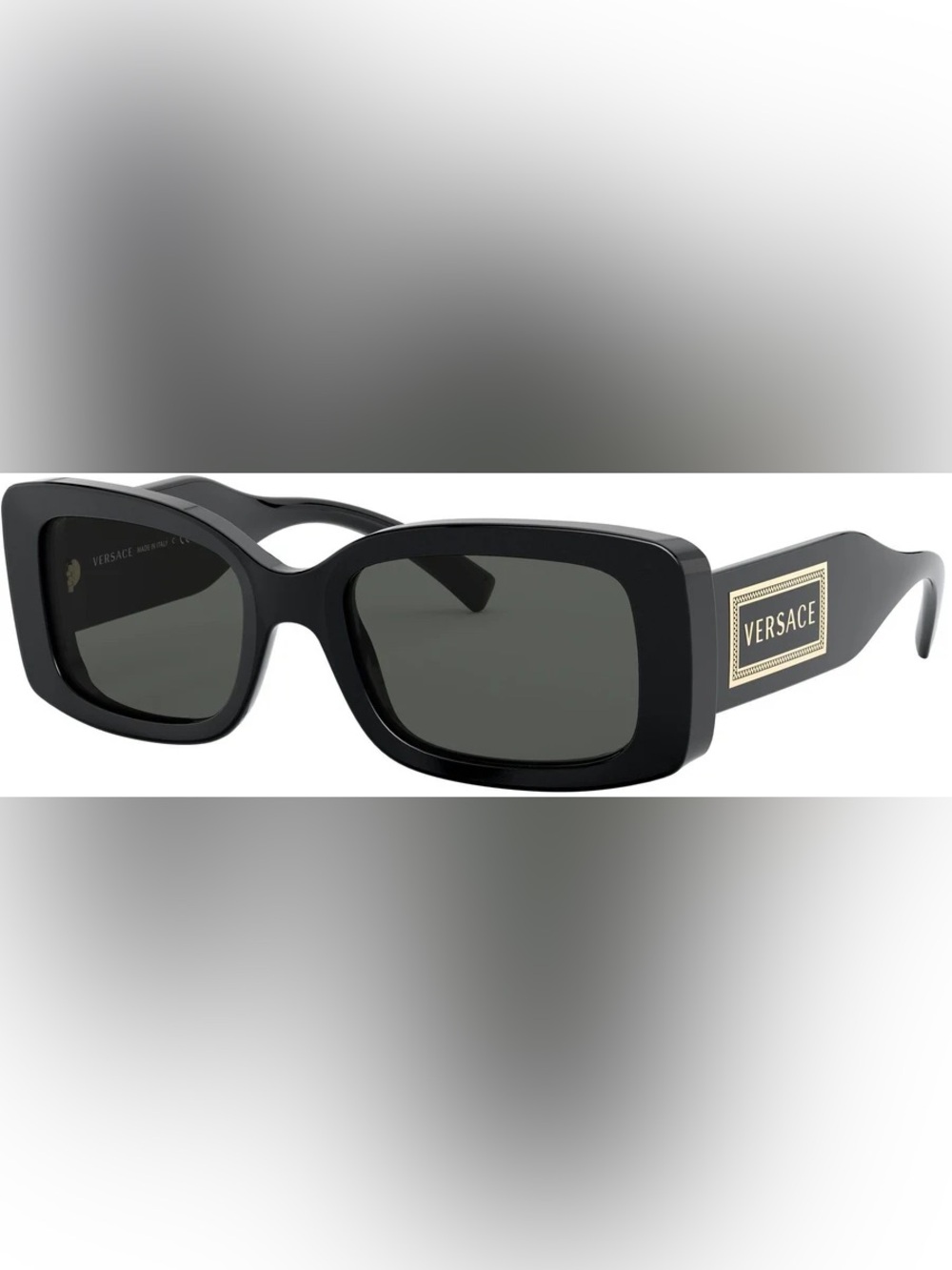 Versace ve4377 Black Sunglasses with Gold vintage logo